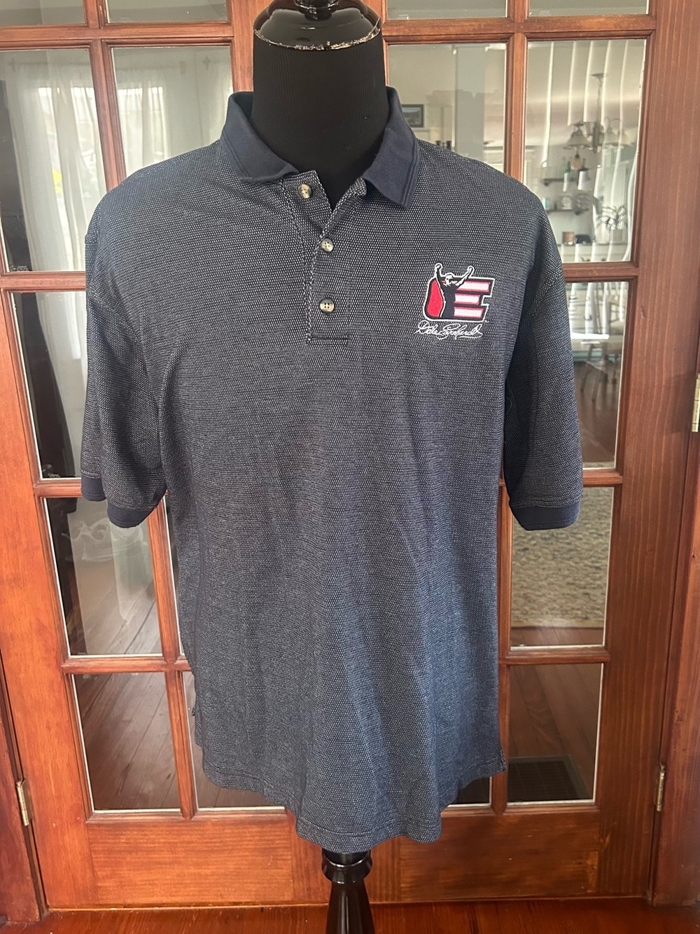 Dale Earnhardt Sr. Polo Collar T-Shirt (XL) The Intimidator NASCAR Racing Chase